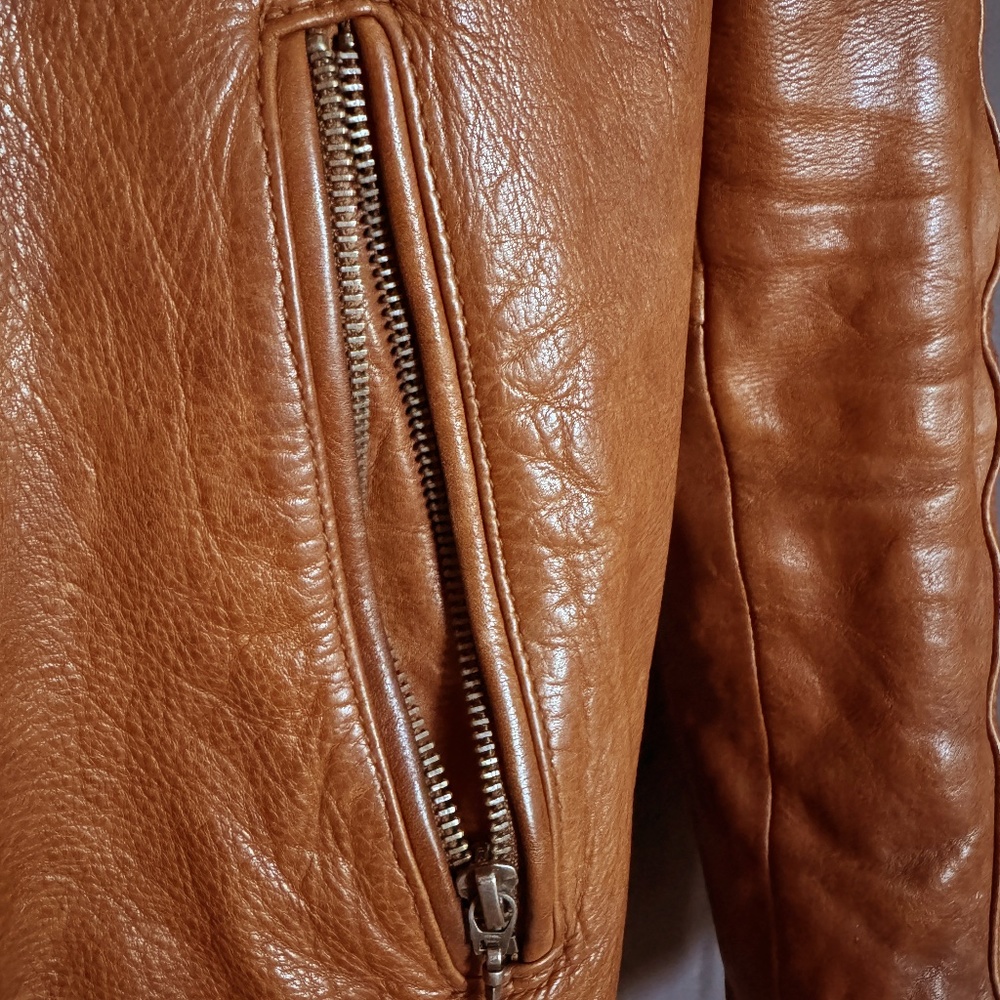Iron & Resin Elsinore Leather Jacket with Japanese Wool Blanket Liner - Picture 8 of 10